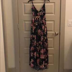 Pink Lily Navy Blue Maxi Dress